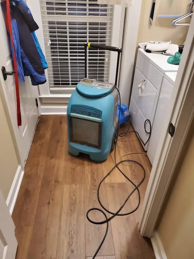 Commercial dehumidifier deployed for Flood Damage Cleanup in Rocklin